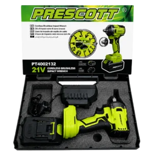 PRESCOTT 21V Cordless Brushless Impact Wrench PT4002132